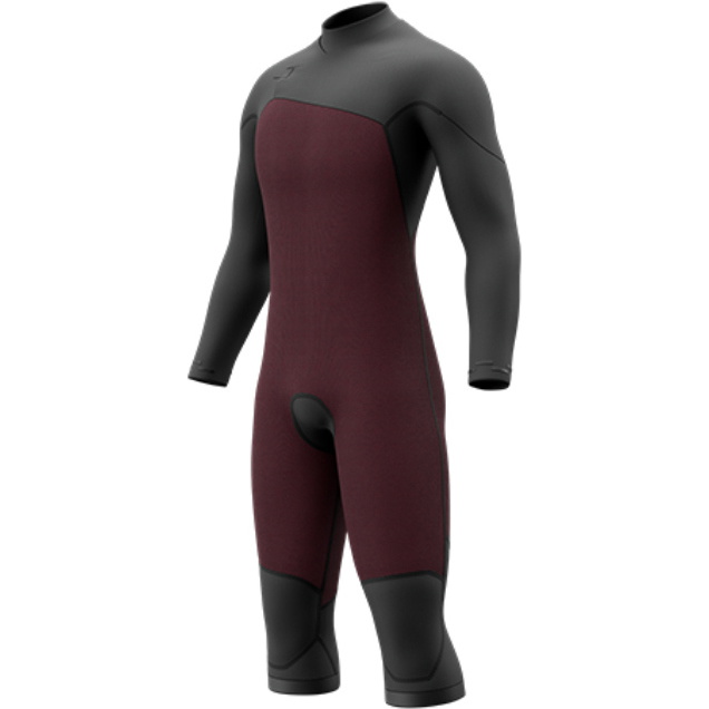 2026 Mystic Mens Motion 4/3mm Chest Zip Long Sleeve Short Leg Wetsuit 35000.270010 - Black